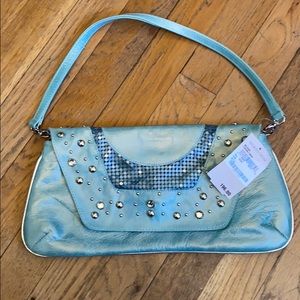 Treesje handbag NWT vintage studded metallic green